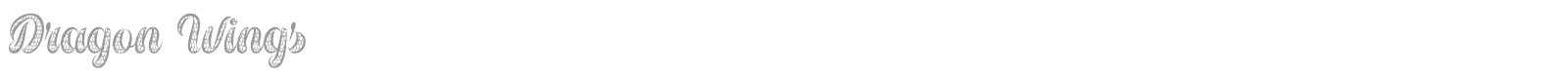 Dragon Wings font preview